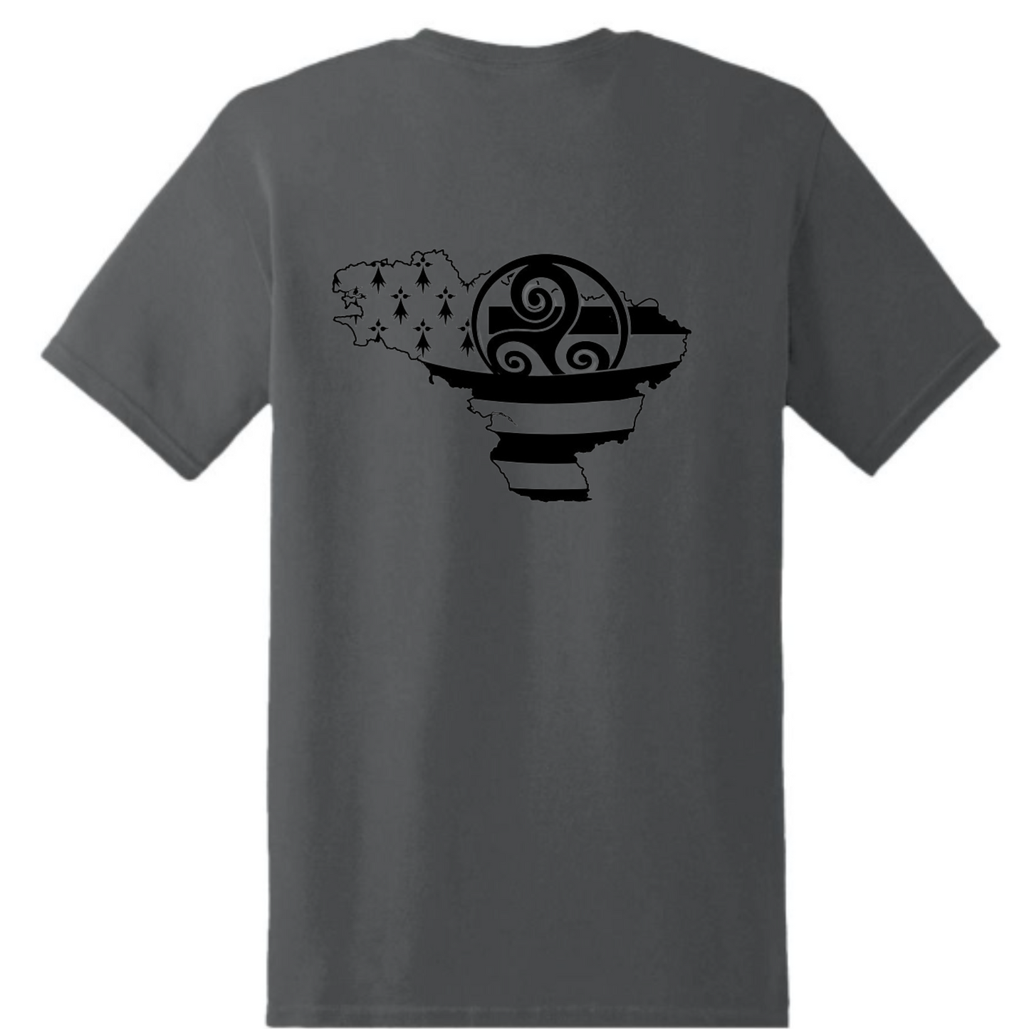 Tee shirt manches courtes flocage avant arrière