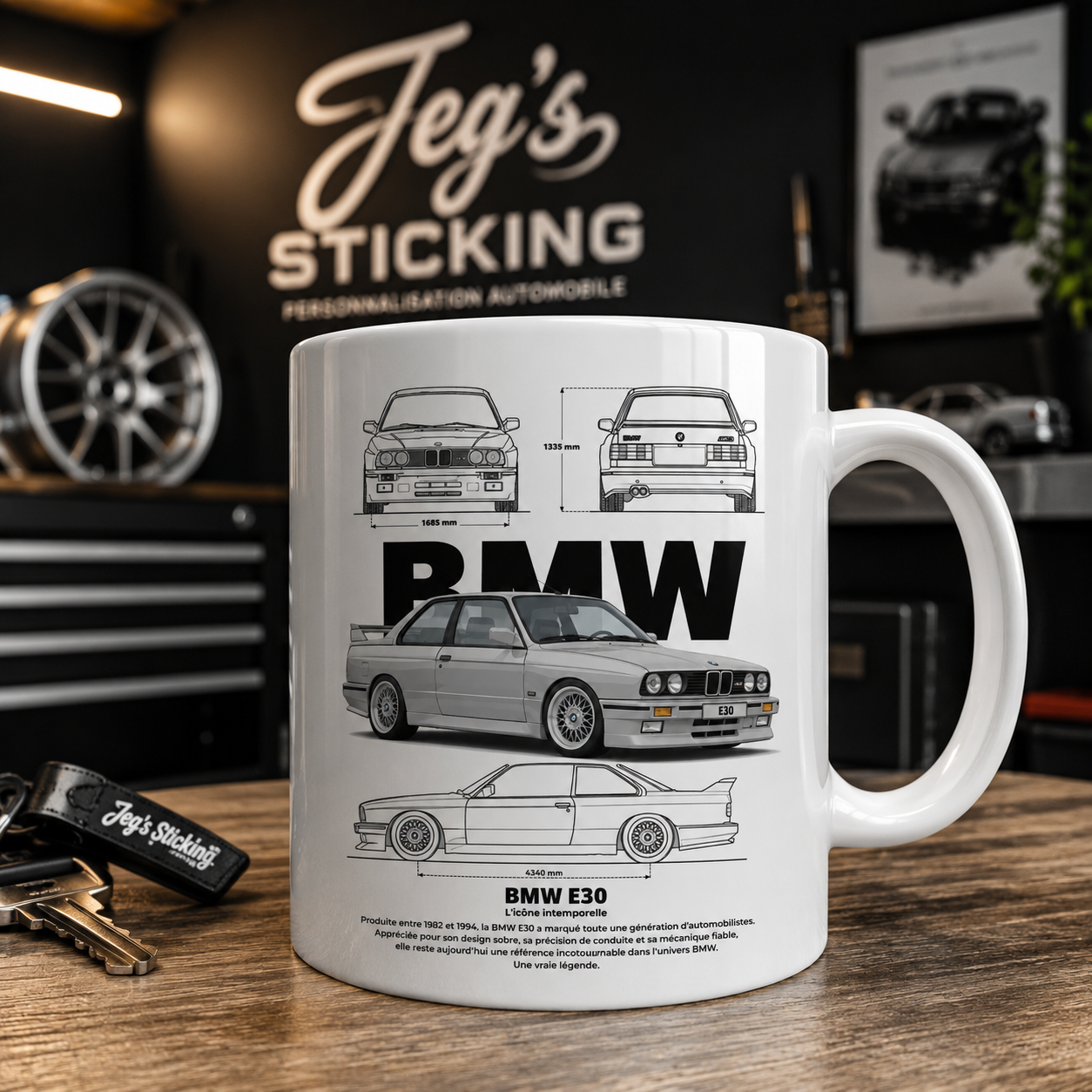 Mug BMW E30 — L'Icône Intemporelle