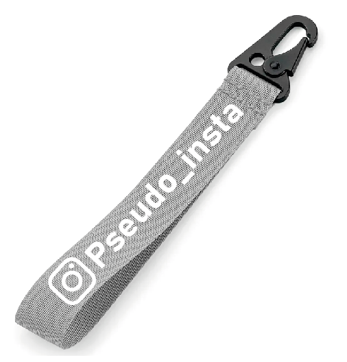 Porte-clé Dragonne Personnalisé Pseudo Instagram — Sangle Polyester Résistante | Jegs Sticking